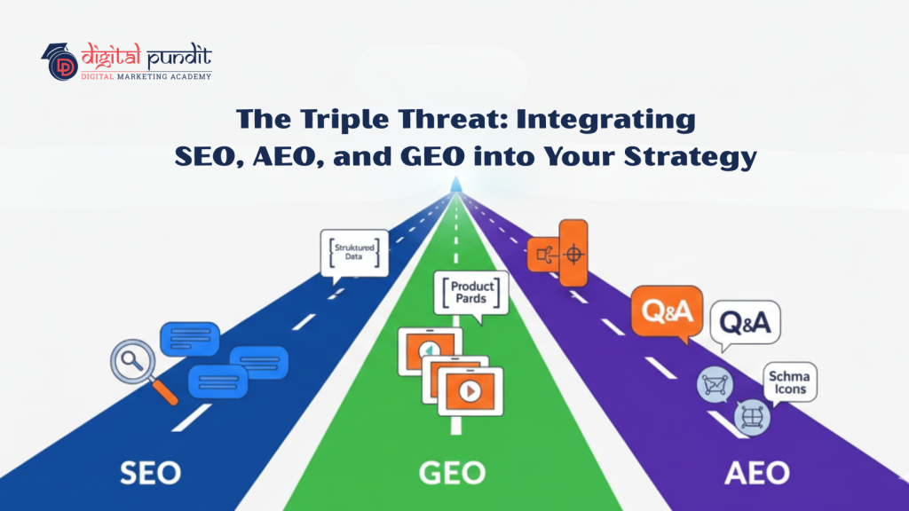 The Triple Threat: Integrating SEO, AEO, and GEO into Your Strategy